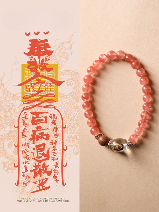 Dreaming South- Icelike Nanhong Crystal Bracelet