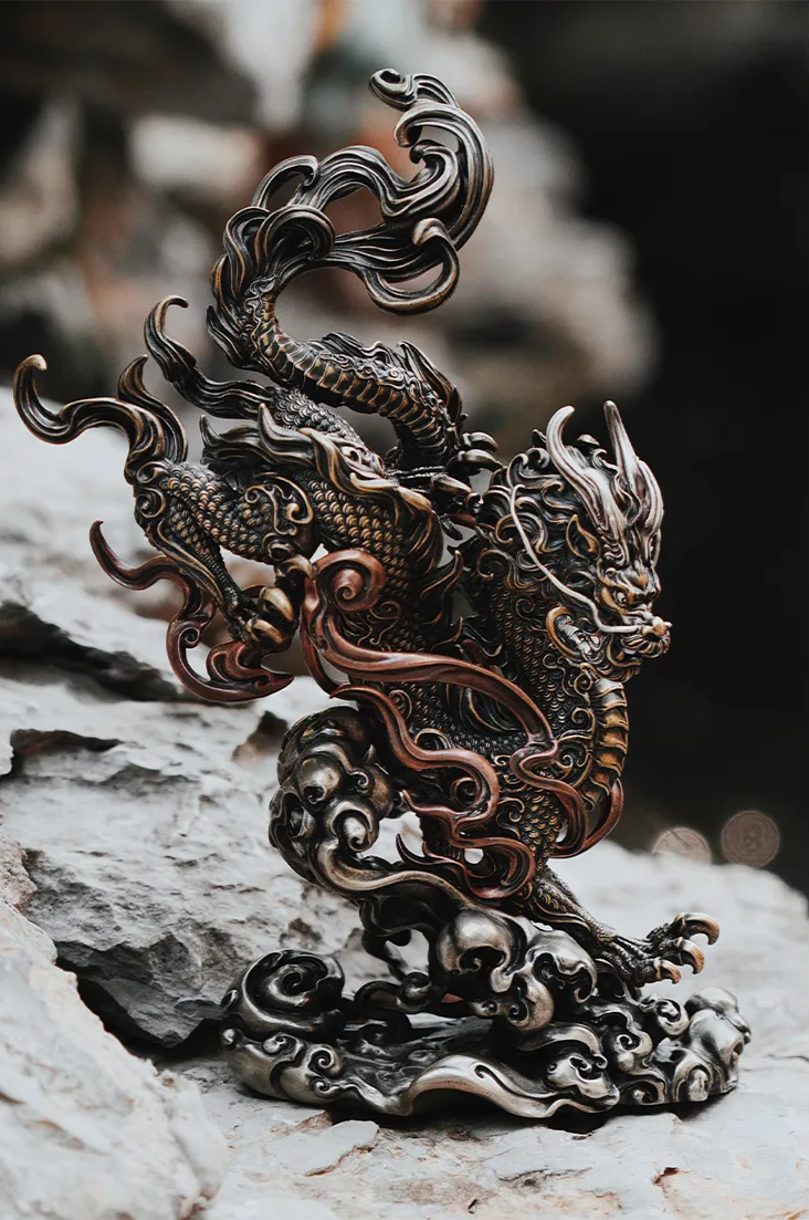 Prosperous Myth- Spirit Dragon Feng Shui Statue