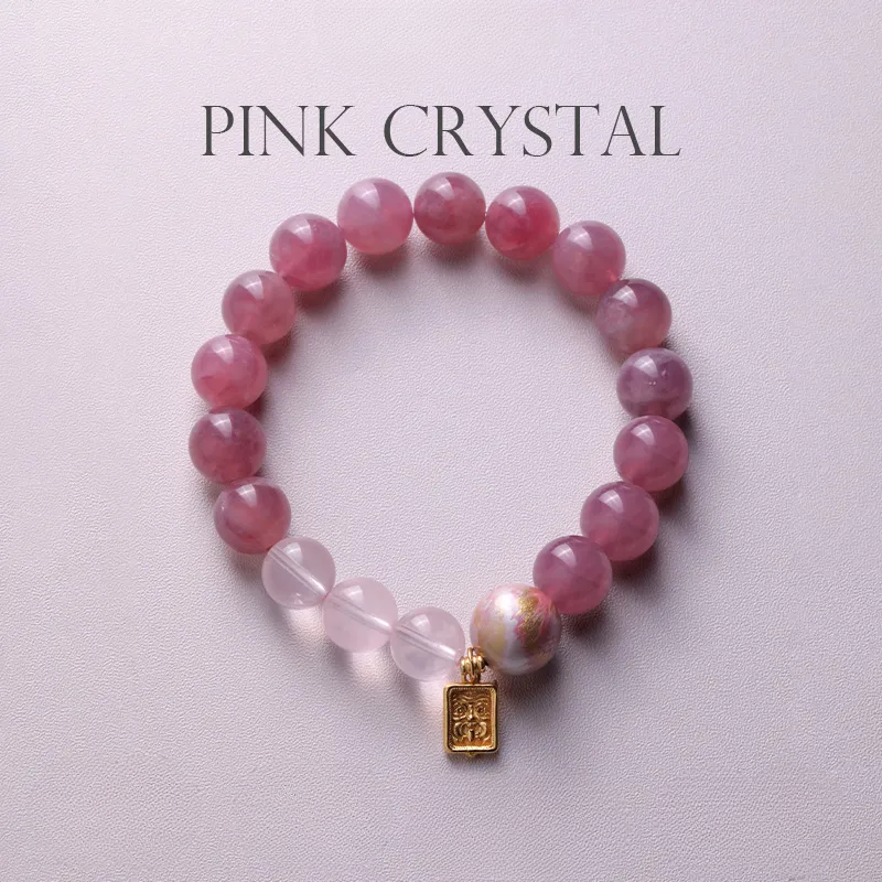 Heartstrings Melody- Rose Quartz Crystal Bracelet