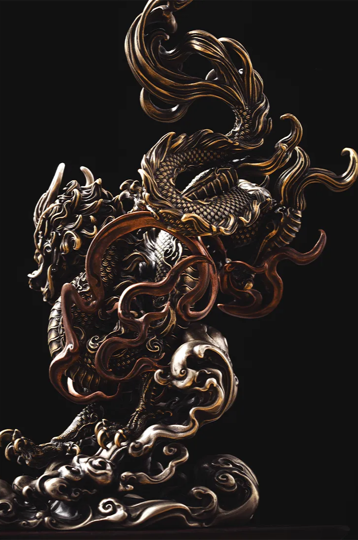 Prosperous Myth- Spirit Dragon Feng Shui Statue